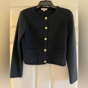 J. Crew Emilie Sweater Lady Jacket Black